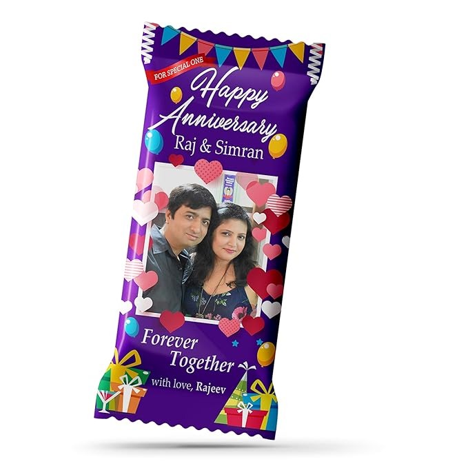 Chocolates Large Bar Personalized Gifts Customized with Name Photo Print Message — 1