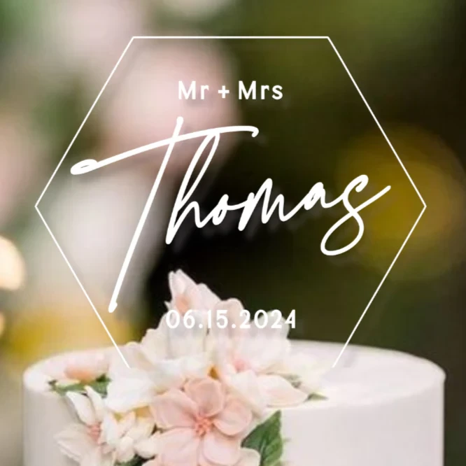 Acrylic Cake Toppers — preview 1